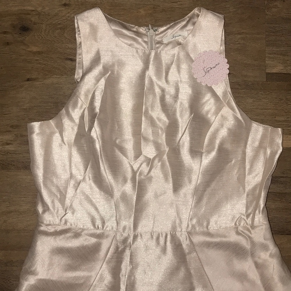 SOPRANO champagne Ivory Short Dress NWT L - Picture 3 of 8